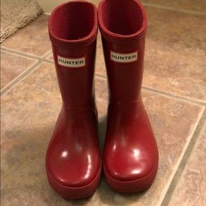 HUNTER Little girl size 7 rain boots